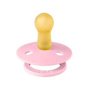   BIBS játszócumi #Colour natúr kaucsuk #1db #6-18hó #babarózsaszín