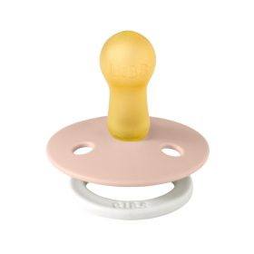   BIBS játszócumi #Colour natúr kaucsuk éjszakai #1db #6-18hó # púderrózsaszín