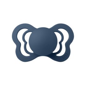   BIBS játszócumi #Couture natúr kaucsuk #1db #0-6hó #acélkék