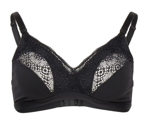 Carriwell Szoptatós melltartó puha csipkés Fekete M #2111