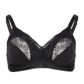   Carriwell Szoptatós melltartó puha csipkés Fekete XL #2113