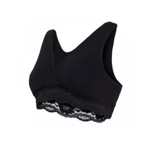   Carriwell Szoptatós melltartó Organikus pamut csipkés Fekete XL #2513