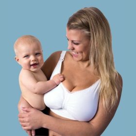   Carriwell Szoptatós melltartó gél merevítővel és betéttel #Fehér #XXL #3404