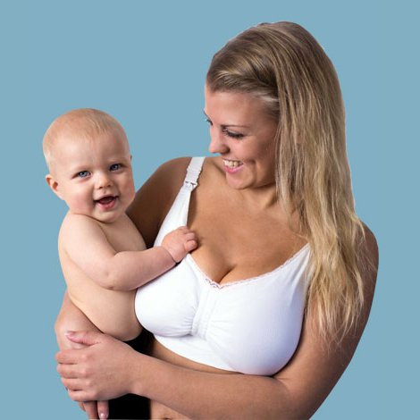 Carriwell Szoptatós melltartó gél merevítővel és betéttel #Fehér #XXL #3404