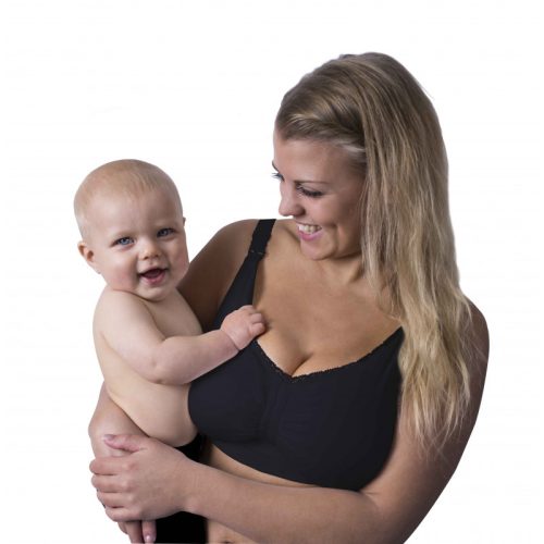 Carriwell Szoptatós melltartó gél merevítővel és betéttel #Fekete #M #3421