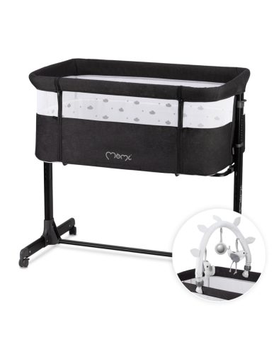 MoMi Revo 2in1 babaöböl játékhíddal - Fekete #BFMR0021