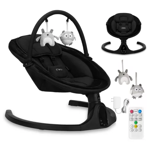 MoMi Kenani Onyx elektromos pihenőszék - Fekete #BFMK0038