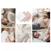 Babyono Textilpelenka színes gyűrt muszlin #3db #púderrózsaszín 828/01