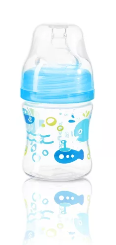 Babyono cumisüveg szélesnyakú anti-colic #120ml #402-03 #kék