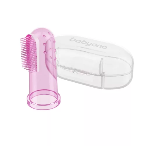 Babyono Fogkefe és ínymasszírozó babáknak #rózsaszín #723-03