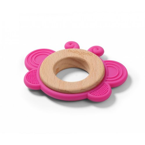 Babyono rágóka - fa-szilikon Butterfly 1075-1