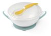 Babyono tapadós-fedeles Tányér -kanállal #zöld #1063-04