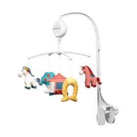   Babyono elektromos zenélő-forgó - utazóágyra és fa kiságyra #Lovak #793