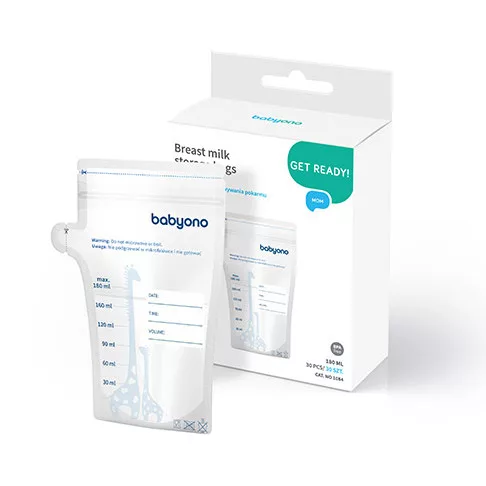 Babyono anyatejtároló tasak - eldobható 30db 180ml #1084