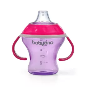   Babyono Itatópohár csöpögésmentes puha csőrrel #3hó #180ml #rózsaszín #1456-02