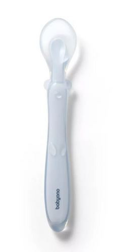 Babyono etetőkanál szilikon flexibilis kék #785-01