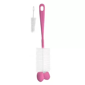 Babyono üveg és cumimosó kefe szivacsos pink 720-206570