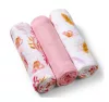 Babyono Textilpelenka színes #3db #bambusz #halványrózsaszín #397-07