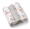 Babyono Textilpelenka színes #3db #bambusz #világosszürke #397-09