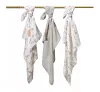 Babyono Textilpelenka színes #3db #bambusz #világosszürke #397-09