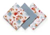 Babyono Textilpelenka színes #3db #acélkék #348-07