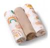 Babyono Textilpelenka színes #3db #bézs #348-08