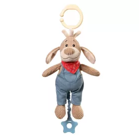   Babyono Felhúzó-zenélő játék #kordbársony kertész kutya #1124-01