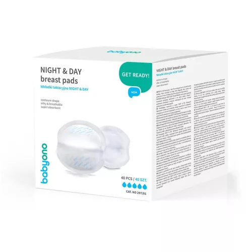 Babyono Melltartóbetét eldobható éjszakai és nappali 40db #297-01