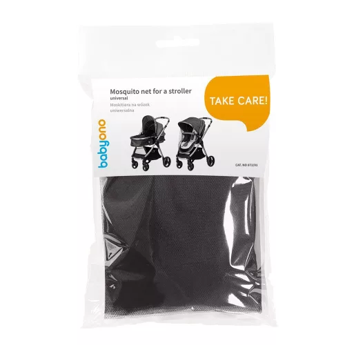 Babyono szúnyogháló univerzális babakocsira és mózeskosárra #fekete #072-01