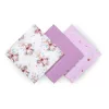 Babyono Textilpelenka színes #3db #bambusz #lila #397-11