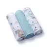 Babyono Textilpelenka színes #3db #bambusz #világoskék #397-12