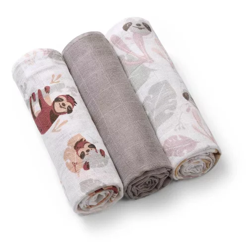 Babyono Textilpelenka színes #3db #szürke #348-10