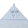 Babyono Kapucnis bambusz fürdőlepedő #100x100cm #egérfülekkel kék #1553-02
