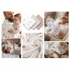 Babyono Textilpelenka színes gyűrt muszlin #3db #szürke 828/03