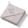 Babyono Fürdőlepedő kapucnis bambusz #100x100cm #szürke koala #346-06