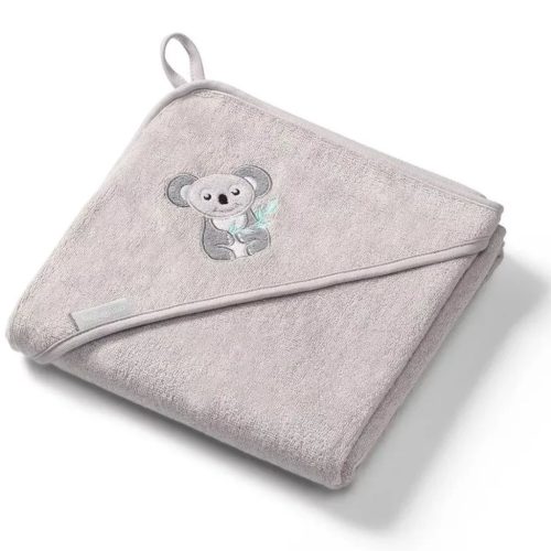 Babyono Fürdőlepedő kapucnis bambusz #100x100cm #szürke koala #346-06