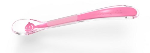 Babyono etetőkanál Babamosoly puha szilikon #rózsaszín #1460-02