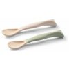 Babyono etetőkanál puha flexibilis #bézs-zöld #1066-07