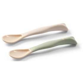 Babyono etetőkanál puha flexibilis #bézs-zöld #1066-07