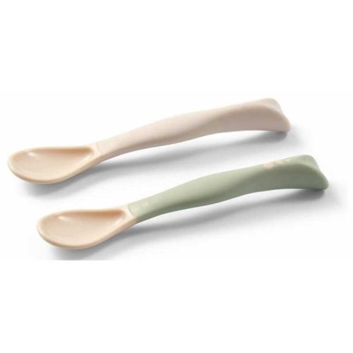 Babyono etetőkanál puha flexibilis #bézs-zöld #1066-07
