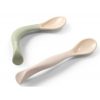 Babyono etetőkanál puha flexibilis #bézs-zöld #1066-07