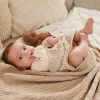Babyono takaró organikus pamut kötött 75x100cm bézs #1647-03