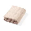 Babyono takaró merino gyapjú kötött 75x100cm világos bézs #1648-01