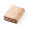 Babyono takaró merino gyapjú kötött 75x100cm sötét bézs #1648-02