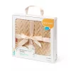 Babyono takaró merino gyapjú kötött 75x100cm sötét bézs #1648-02
