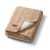 Babyono takaró pamut sherpa kötött 75x100cm bézs #1657