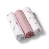 Babyono Textilpelenka színes bambusz #3db #rózsaszín 397/14