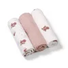 Babyono Textilpelenka színes #3db #púderrózsaszín rózsamintás 348/13