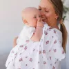 Babyono Textilpelenka színes #3db #púderrózsaszín rózsamintás 348/13