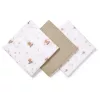 Babyono Textilpelenka színes #3db #taupe macimintás 348/15
